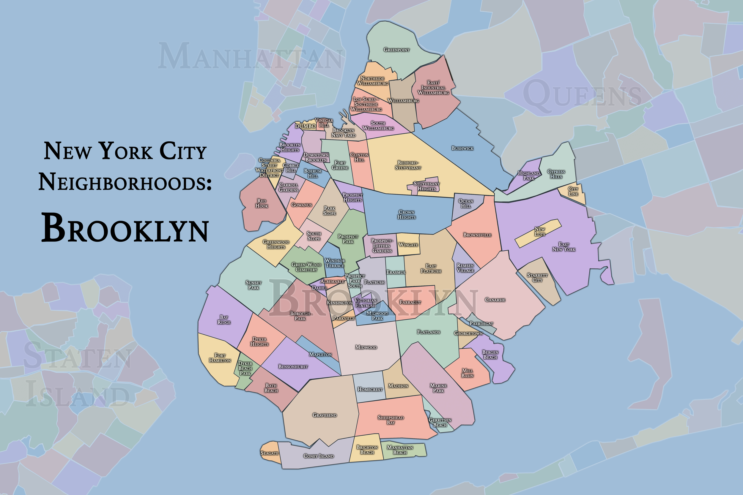 Gowanus neighborhood map — We Pipe LLC service area