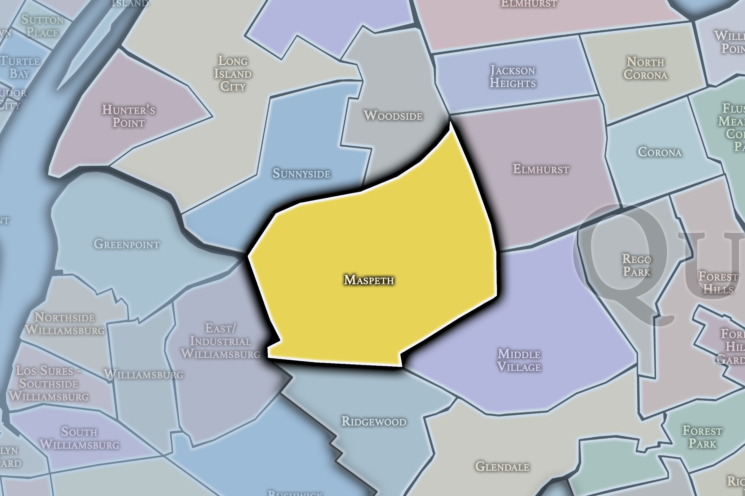 Maspeth neighborhood map — We Pipe LLC service area