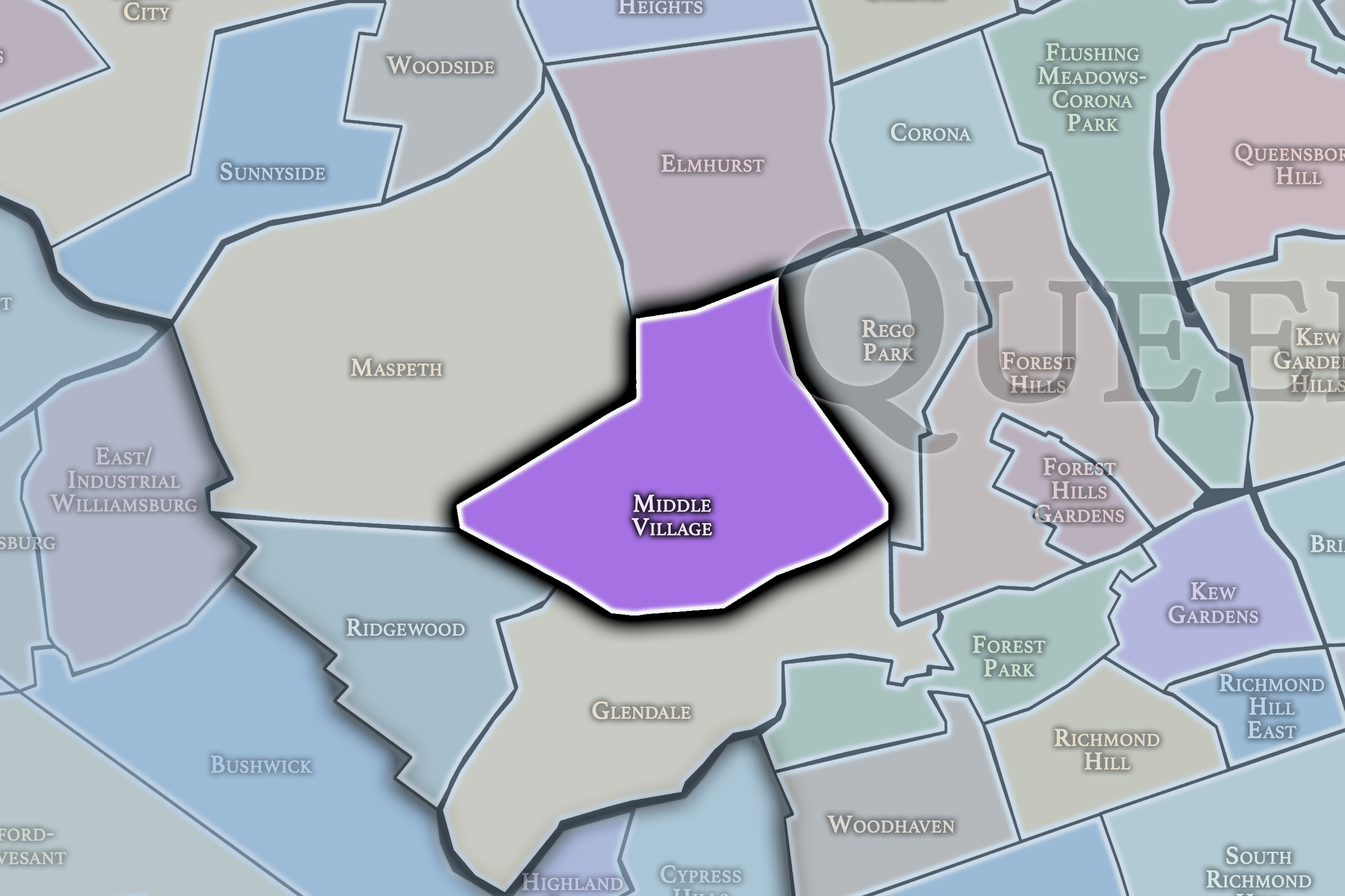 Middle Village neighborhood map — We Pipe LLC service area