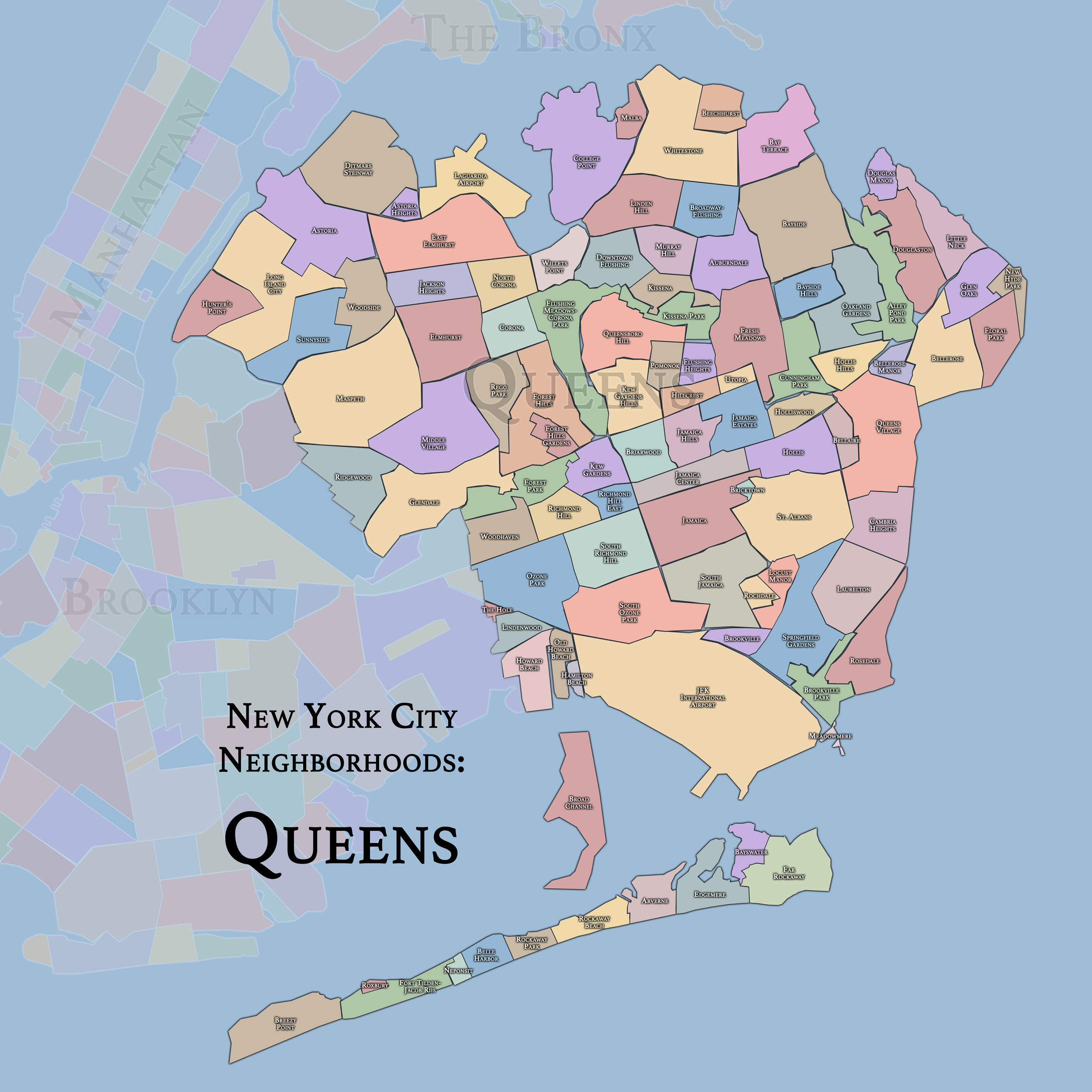 Flushing neighborhood map — We Pipe LLC service area